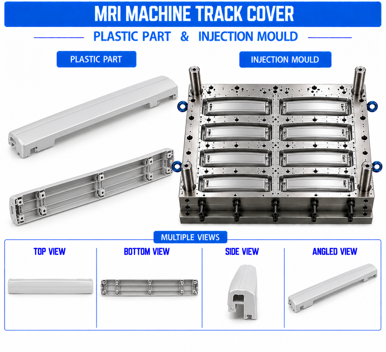 MRI Machine Plastic Track Cover Mould and Moulding Services